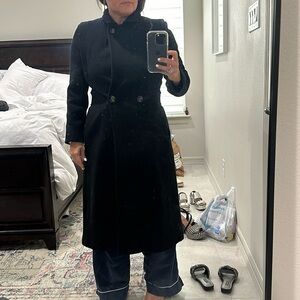 Vintage Wool Coat Jill JR Black EUC